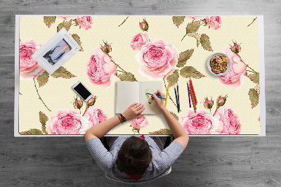 Tapis de bureau Roses anglaises