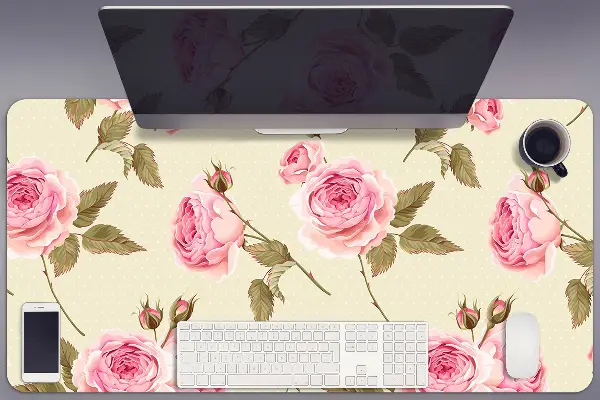 Tapis de bureau Roses anglaises