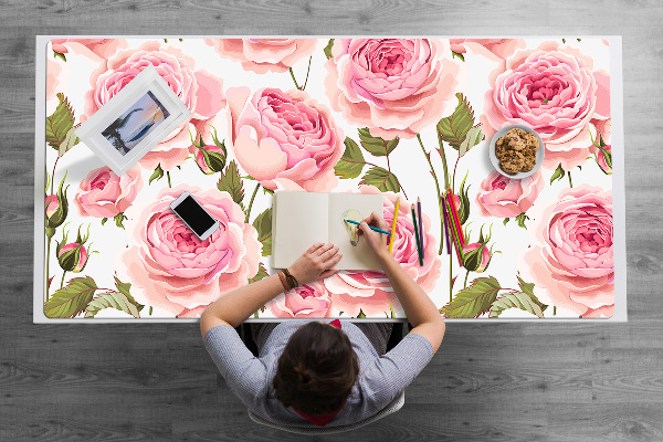 Sous main de bureau Belles roses