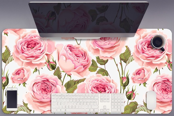 Sous main de bureau Belles roses