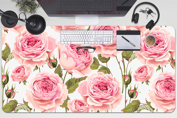 Sous main de bureau Belles roses