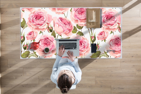 Sous main de bureau Belles roses
