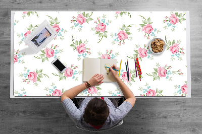 Sous main de bureau Petites fleurs