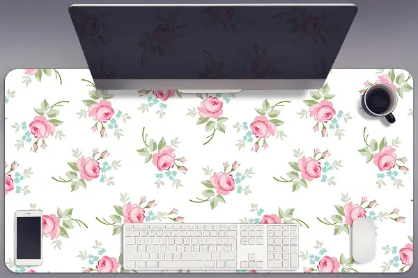 Sous main de bureau Petites fleurs