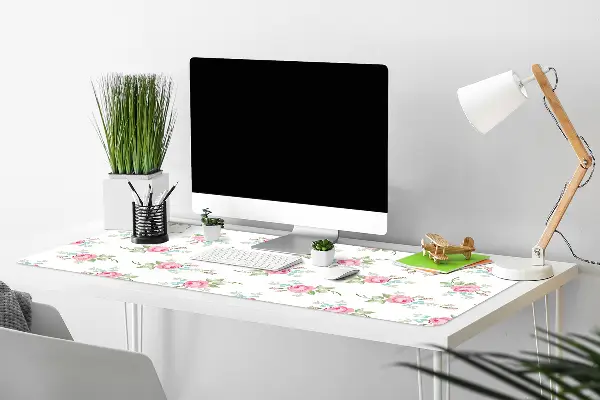 Sous main de bureau Petites fleurs