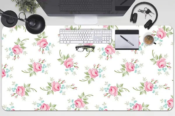 Sous main de bureau Petites fleurs