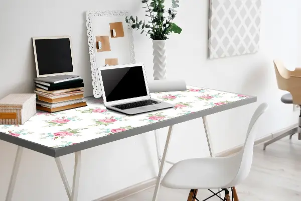 Sous main de bureau Petites fleurs