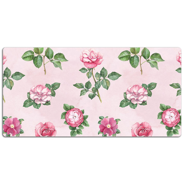 Sous-main bureau Rose avec des pointes