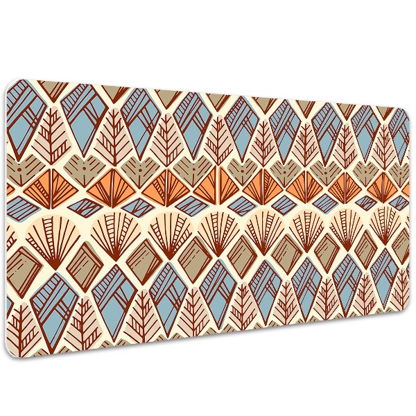 Sous-main bureau Motif brun ethnique