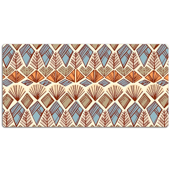 Sous-main bureau Motif brun ethnique