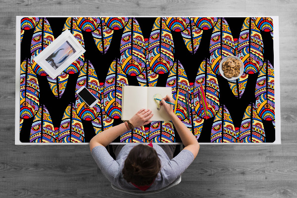 Sous-main bureau Art tribal