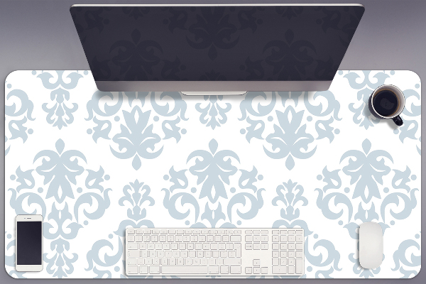 Sous-main bureau Ornement gris