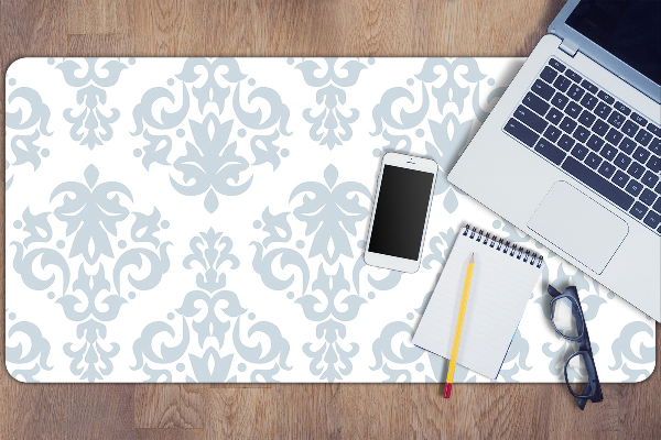 Sous-main bureau Ornement gris