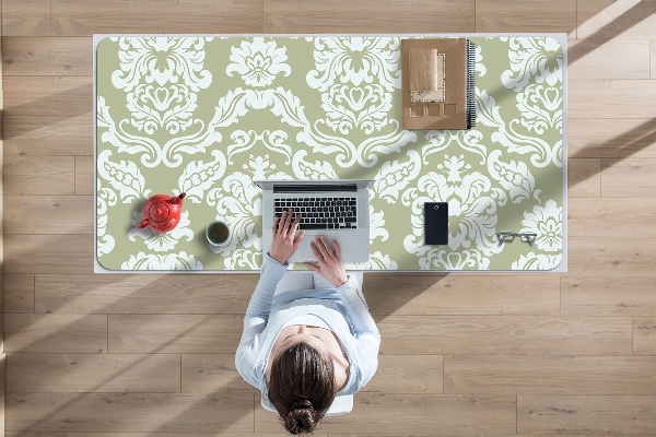 Sous-main bureau Ornement vert
