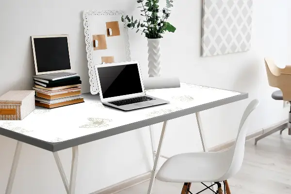 Tapis de bureau Papillons et fleurs