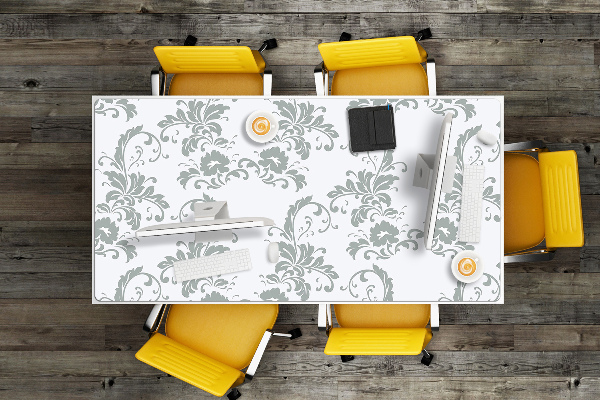 Sous-main bureau Ornement lilas