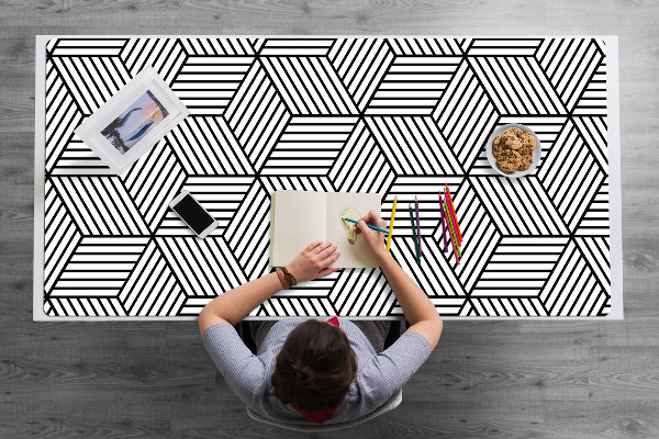 Sous-main bureau Illusion géométrique