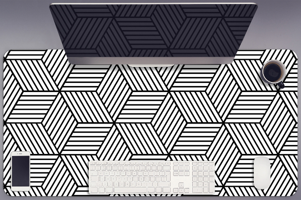 Sous-main bureau Illusion géométrique