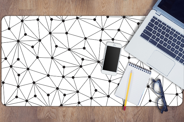 Tapis de bureau Tirets et points