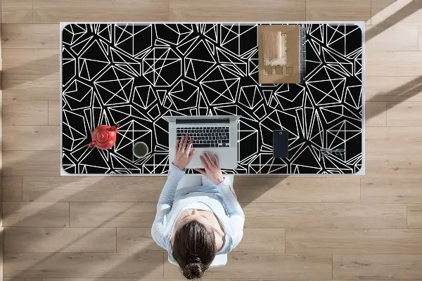Sous-main bureau Solides géométriques