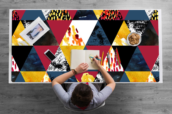 Sous-main bureau Mosaïque avec des triangles