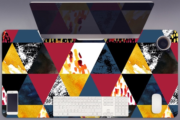 Sous-main bureau Mosaïque avec des triangles