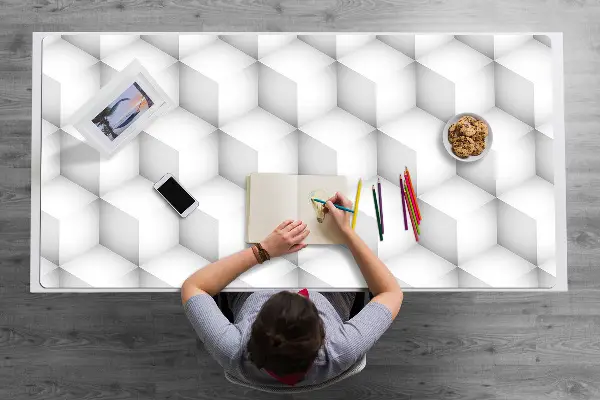 Sous main de bureau Cubes