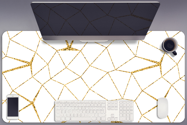 Sous main de bureau Mosaïque d'or