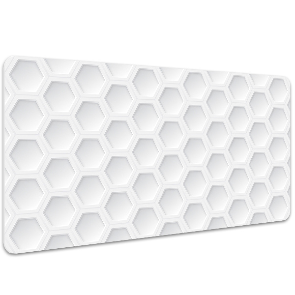 Sous-main bureau Hexagones tridimensionnelles