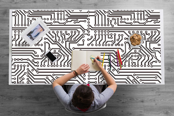 Sous main de bureau Circuit intégré