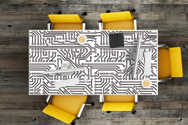 Sous main de bureau Circuit intégré