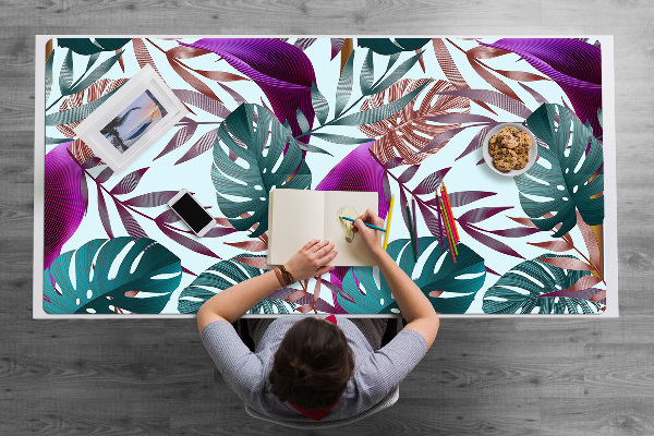 Protège bureau Feuilles tropicales