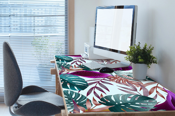 Protège bureau Feuilles tropicales
