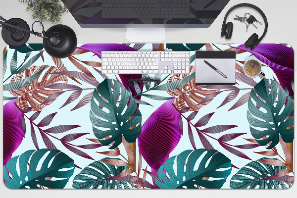 Protège bureau Feuilles tropicales