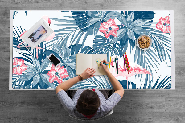 Sous-main bureau Oiseaux tropicaux