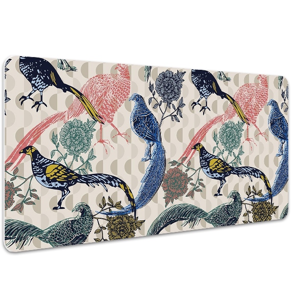 Sous-main bureau Quail peint