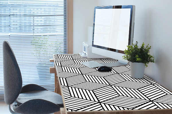 Sous-main bureau Cubes géométriques