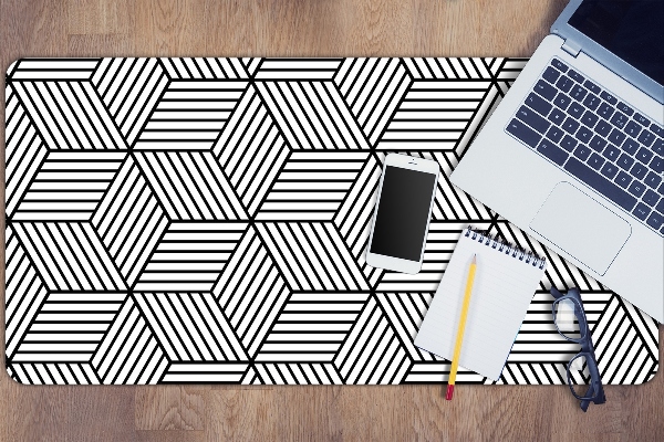 Sous-main bureau Cubes géométriques