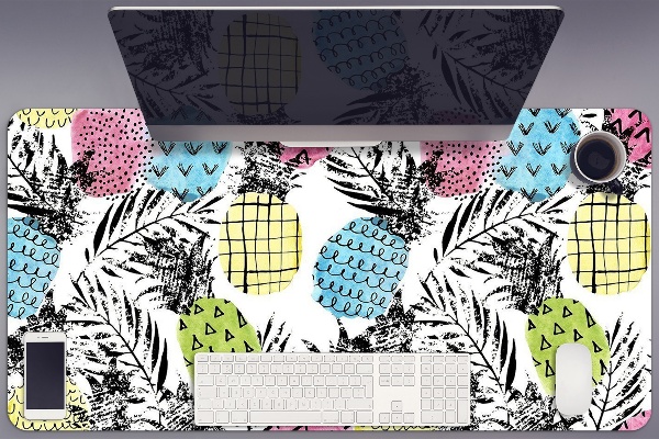 Sous-main bureau Ananas colorés