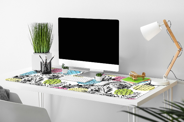 Sous-main bureau Ananas colorés