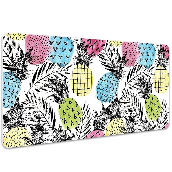 Sous-main bureau Ananas colorés