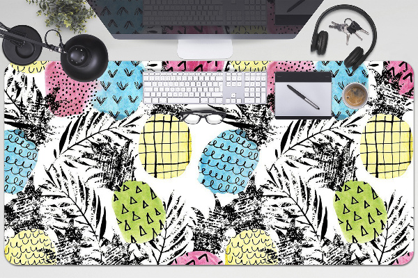 Sous-main bureau Ananas colorés
