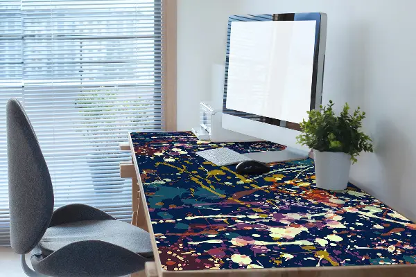 Sous-main bureau Spots aquarelles