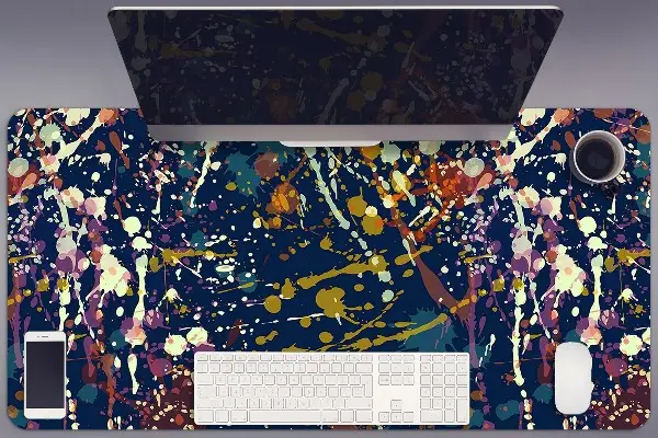 Sous-main bureau Spots aquarelles