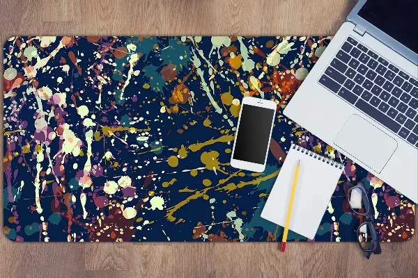 Sous-main bureau Spots aquarelles