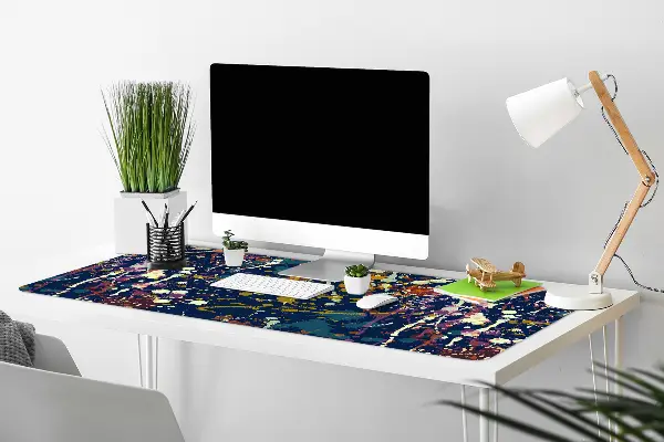 Sous-main bureau Spots aquarelles
