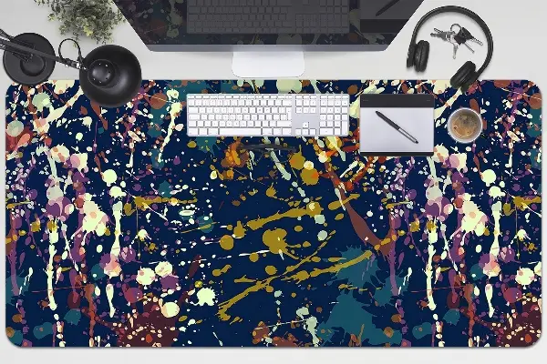 Sous-main bureau Spots aquarelles
