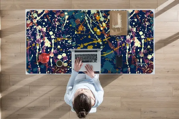 Sous-main bureau Spots aquarelles