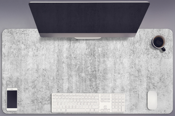 Sous main de bureau Béton gris