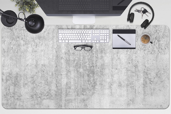 Sous main de bureau Béton gris